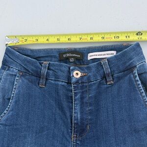 BCBGeneration Women's Denim High-Rise Wide leg Jeans